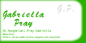 gabriella pray business card